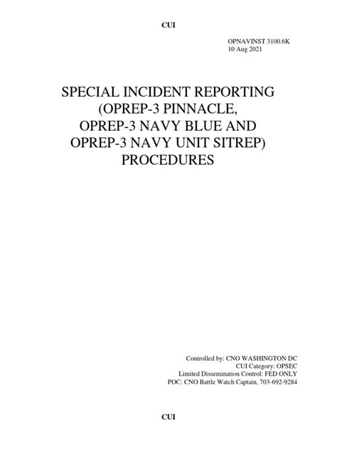 opnav 3100.6k